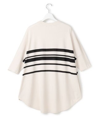 ICB 【先行予約】VIS/NYハイゲージランダムボーダー 半袖ニット トープ×ブラック