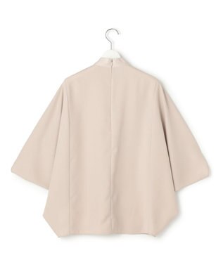 ICB 【新色追加・WEB限定カラーあり】FluidBackSatin ドルマンスリーブボウタイブラウス トープ［WEB限定］