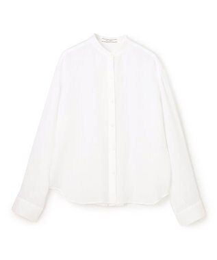 BEIGE， HALITE / リネンシアー オーバーサイズシャツ White