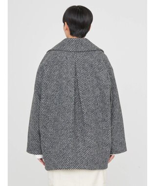 AMERICAN HOLIC ツイードライクコクーンミディコート Gray