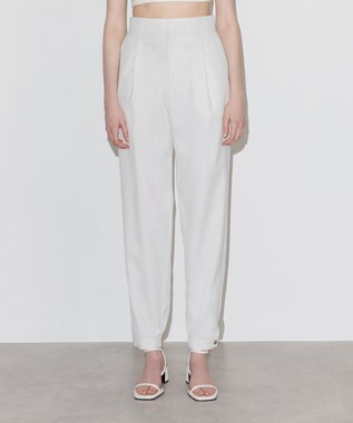  ウールポリエステルツイル パンツ