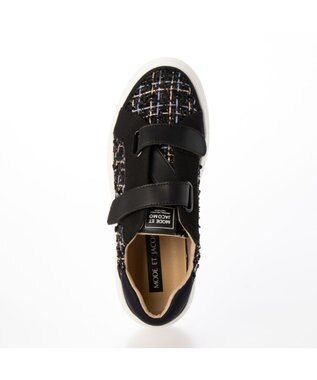 MODE ET JACOMO <MODE ET JACOMO>厚底ベルクロスニーカー ブラックキジ