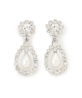 23区 【APPLAUDIR】ドロップパール イヤリング シルバー系