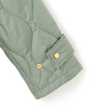 23区 L 中綿パディング フード2WAY アウター セージ系