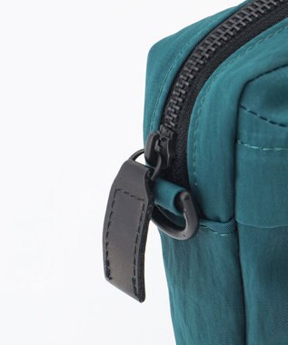 YUSHI RiVER - SHOULDER POUCH ショルダーポーチ  シワ加工 ブルーグリーン