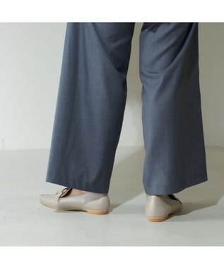 MODE ET JACOMO <carino>バックルローファー ベージュ