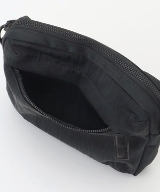 YUSHI RiVER - SHOULDER POUCH ショルダーポーチ  シワ加工 ブラック