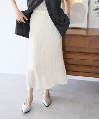 CRAFT STANDARD BOUTIQUE ポコポコワッシャースカート Ivory