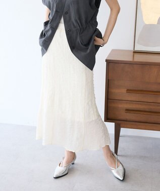 CRAFT STANDARD BOUTIQUE ポコポコワッシャースカート Ivory