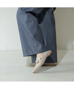 MODE ET JACOMO <carino>バックルローファー ベージュ