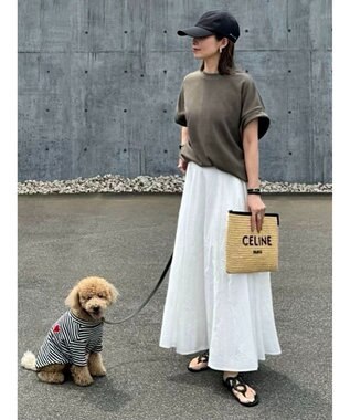 Green Parks 裾ドロストポンチプルオーバー Khaki