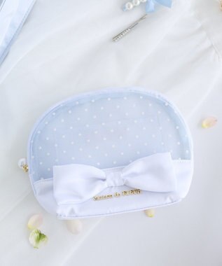 Maison de FLEUR ドットチュールラウンドポーチ