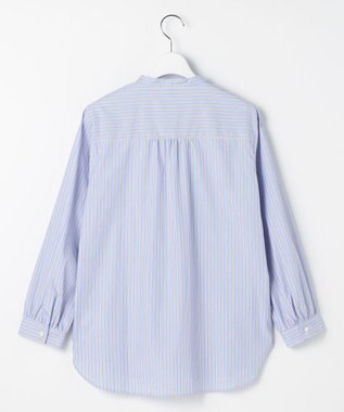 J.PRESS LADIES 【WEB限定】ストライプ シャーリング ブラウス 【WEB限定】サックスストライプ系