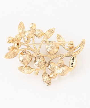 自由区 ツリーパール ブローチ ゴールド系