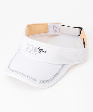 23区GOLF 【UNISEX】バイカラーバイザー ホワイト系