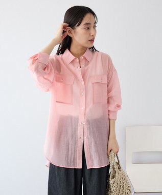 CRAFT STANDARD BOUTIQUE シアーハオリシャツ Pink