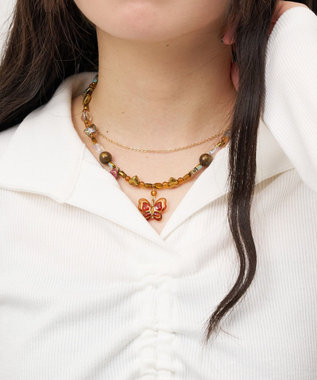 WEGO Lビンテージストーンネックレス 柄2