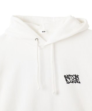 WEGO 【裏起毛/ユニセックス着用ITEM】リラックスフィットグラフィックパーカー ホワイト