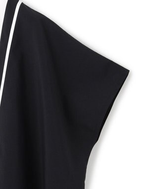 ICB 【洗える】シルケットコンビスムース カットソー オフホワイト×ブラック系