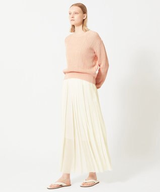 BEIGE， GARDENIA / クルーネックニット Peach