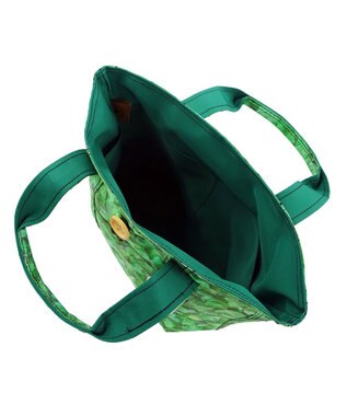 +RING 傘生地を使用した撥水ミニトートバッグ S LEAF SR413 緑