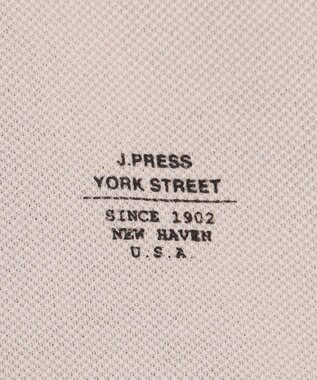 J.PRESS YORK STREET 【UNISEX】ブルドックワンポイント ポロシャツ ライトグレー系