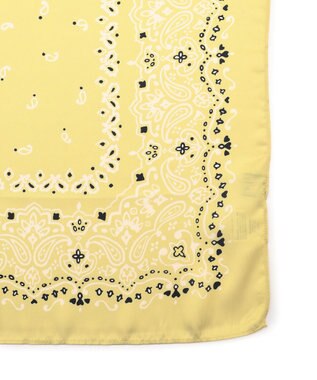 J.PRESS YORK STREET 【WOMEN】ペイズリープリント スカーフ イエロー系5