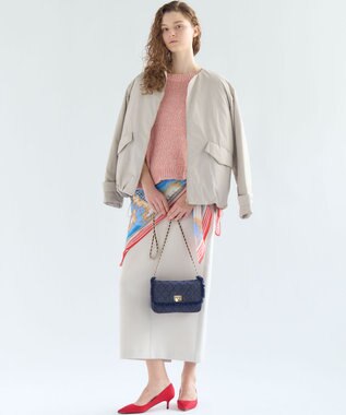 23区 【先行予約】ライトパディング ノーカラー アウター ベージュ系