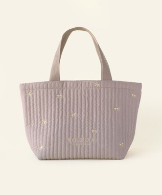 TOCCA 【WEB＆一部店舗限定】【A4サイズ対応】LUCKY SHOWER TOTE トートバッグ ベージュ×リボン