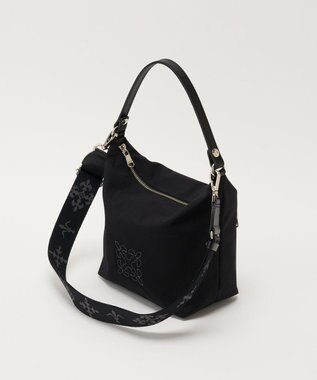 russet ＜320g/撥水性あり＞コーデュラナイロン2wayシンプルショルダーバッグ(CE-1536) Black