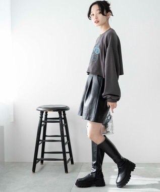 WEGO ヴィンテージライクショートスウェット 柄2