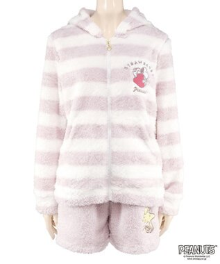 San-ai Resort（三愛水着楽園） 【スヌーピー】【PEANUTSピーナッツ】イチゴルームウエア ライトピンク