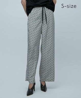 BEIGE， 【S-size】MONT THABOR / ロゴパンツ Ecru×Black