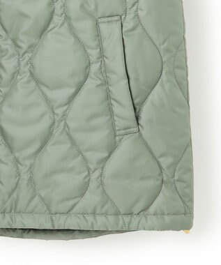 23区 L 中綿パディング フード2WAY アウター セージ系