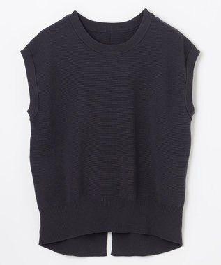 ANY フレンチスリーブニット スレート