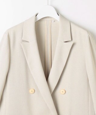 自由区 S 【セットアップ対応】リネンライクシンセティックテーラード ジャケット フラックス