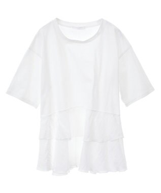 Green Parks サテンティアードドッキングプルオーバー Off White