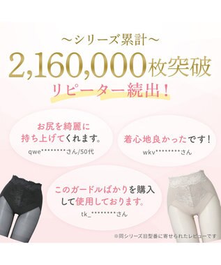 BRADELIS New York 【BRADELIS NewYork peace】おしりPラインレーシーロングショーツ23 ブラック