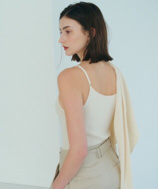 YECCA VECCA 【2点セット】キャミセット襟付きカーディガン Ivory