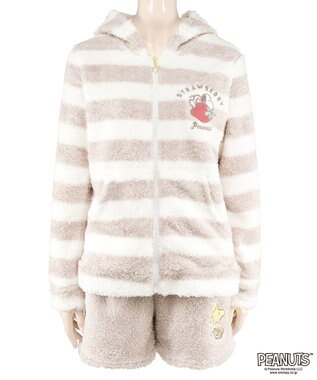 San-ai Resort（三愛水着楽園） 【スヌーピー】【PEANUTSピーナッツ】イチゴルームウエア ブラウン