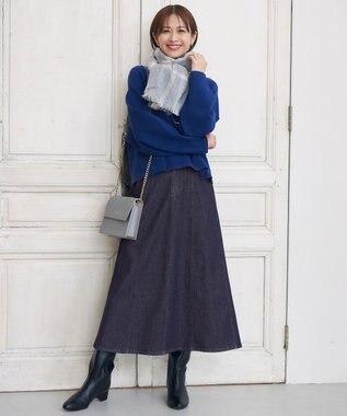 自由区 カシミヤビッグチェック ストール TOPグレー系