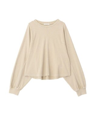 Green Parks ウ゛ィンテージ加工ドルマンカットプルオーバー Beige