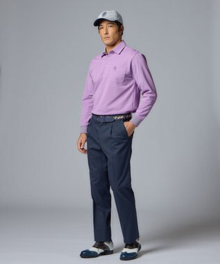 MEN / 定番】アロフトUVケアカノコ 長袖ポロシャツ / DAKS GOLF