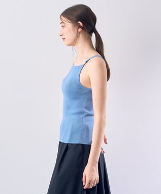 YECCA VECCA 【2点セット】キャミセット襟付きカーディガン Blue