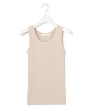 23区 S 【洗える】ニットリブ タンクトップ グレージュ系