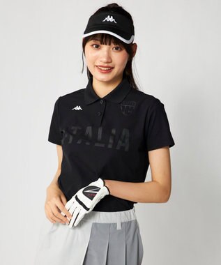 FILA GOLF／marie claire 【Kappa】半袖ポロシャツ ブラック
