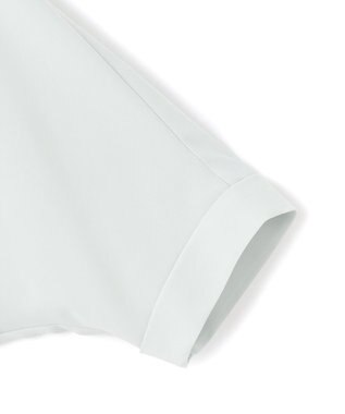 ICB L 【人気のため新色追加・接触冷感・UVケア・速乾・洗える】BackSatinAmunzen 5分袖バンドカラーブラウス アッシュブルー系