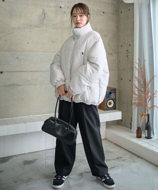 WEGO 【WEB限定/Sサイズ新登場/お気に入り登録者数5万人越えの大人気アイテム】U.S. POLO ASSN.別注パデッドジャケット ライトグレー