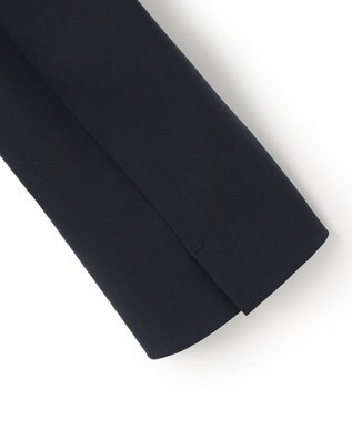 ICB 【洗える】 37.5TRストレッチ ノーカラージャケット ネイビー系