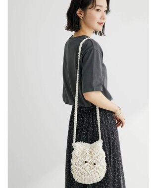 Green Parks ・マクラメキンチャクショルダーバッグ Ivory